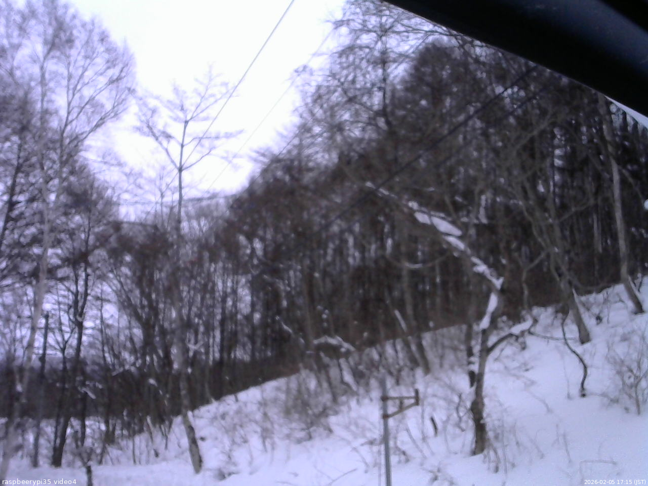 長野県菅平高原 ゆたか山荘 東側上空 2026/02/05 17:15