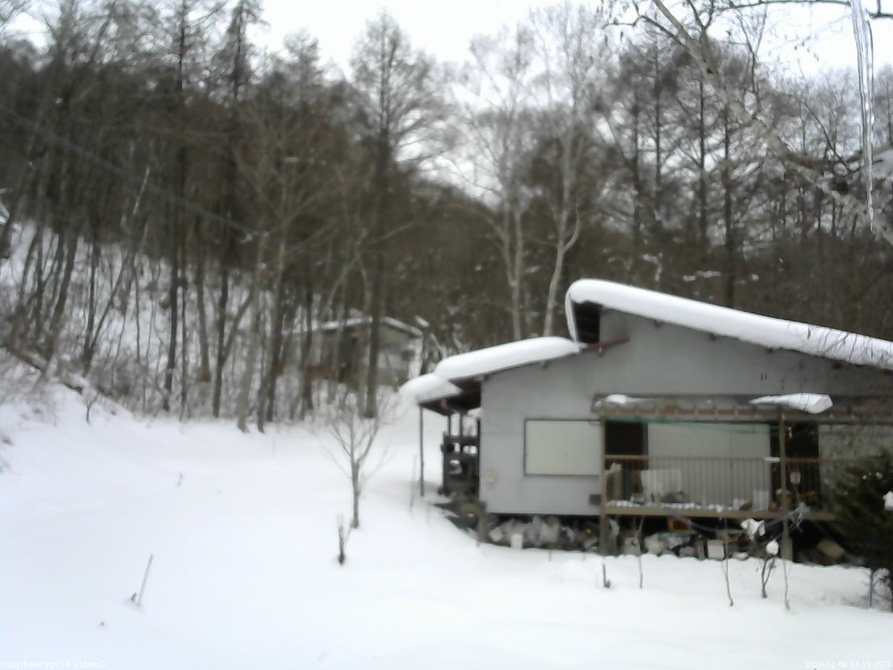 長野県菅平高原 ゆたか山荘 西側(坂上) 2026/02/06 14:15