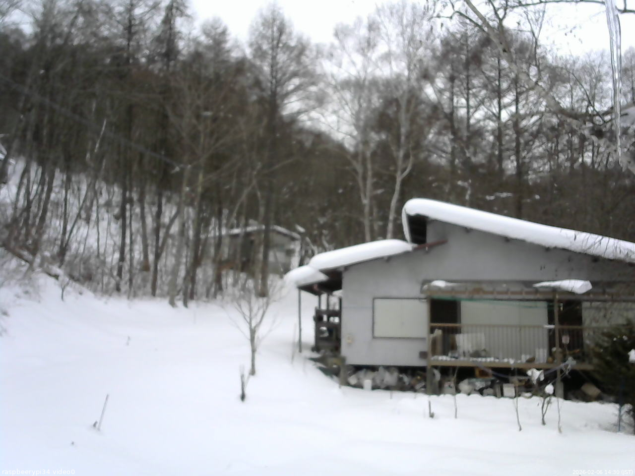 長野県菅平高原 ゆたか山荘 西側(坂上) 2026/02/06 14:30