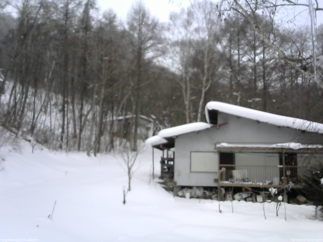 長野県菅平高原 ゆたか山荘 西側(坂上) 2026/02/07 10:30