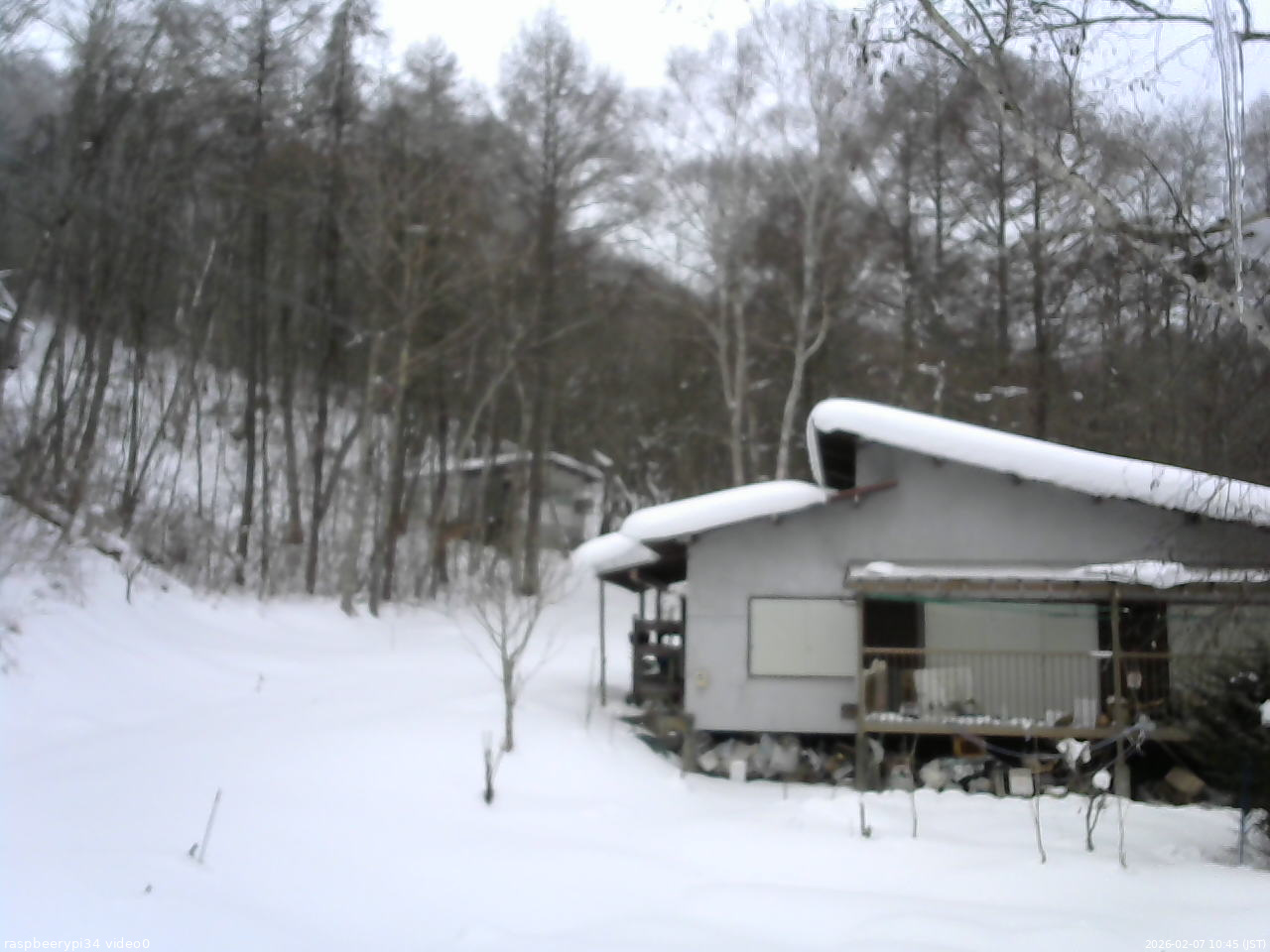 長野県菅平高原 ゆたか山荘 西側(坂上) 2026/02/07 10:45