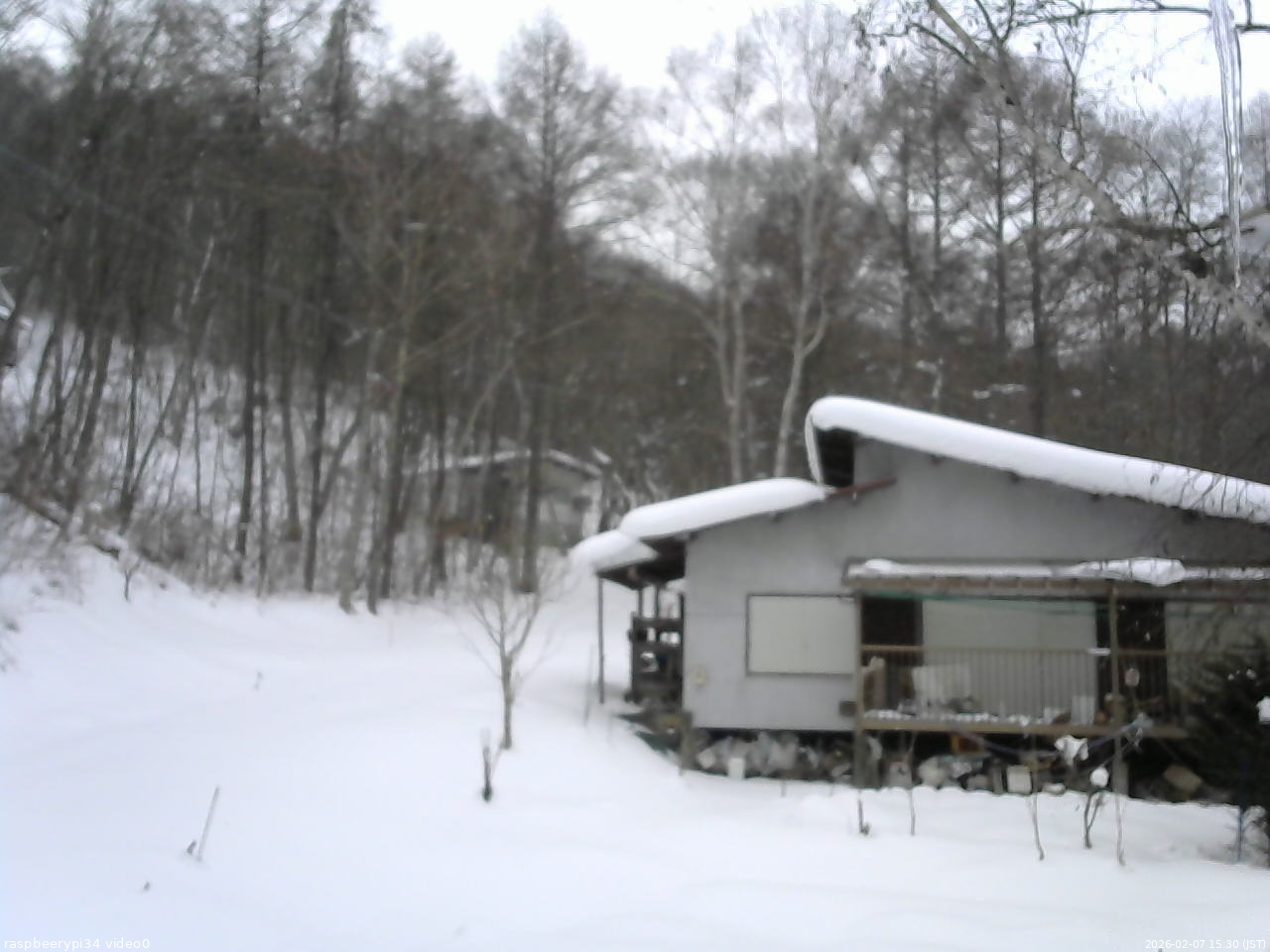 長野県菅平高原 ゆたか山荘 西側(坂上) 2026/02/07 15:30