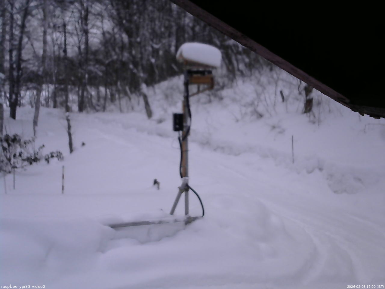 長野県菅平高原 ゆたか山荘 南側 2026/02/08 17:00