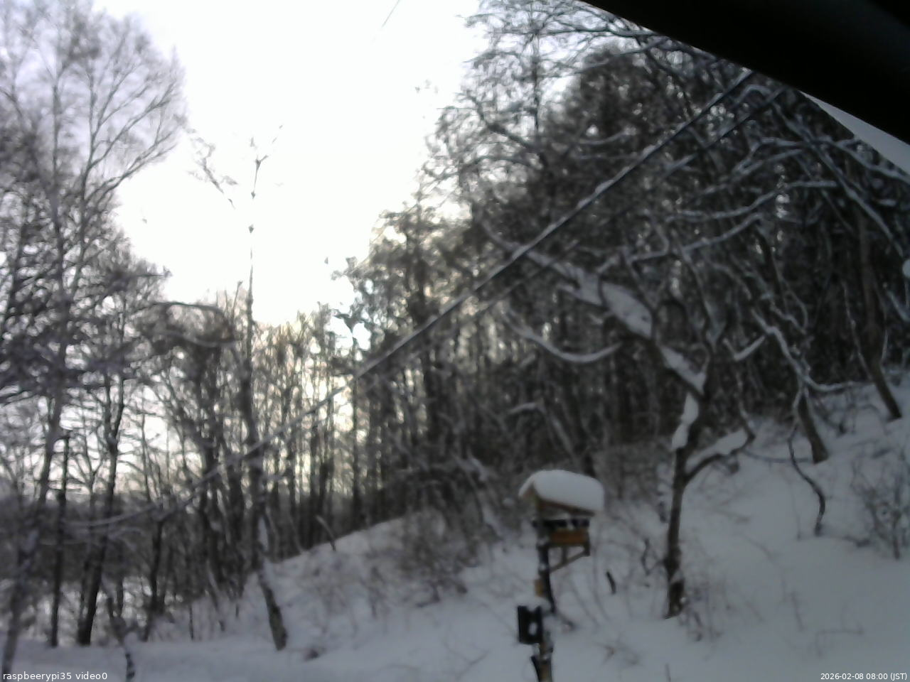 長野県菅平高原 ゆたか山荘 温度計 2026/02/08 08:00