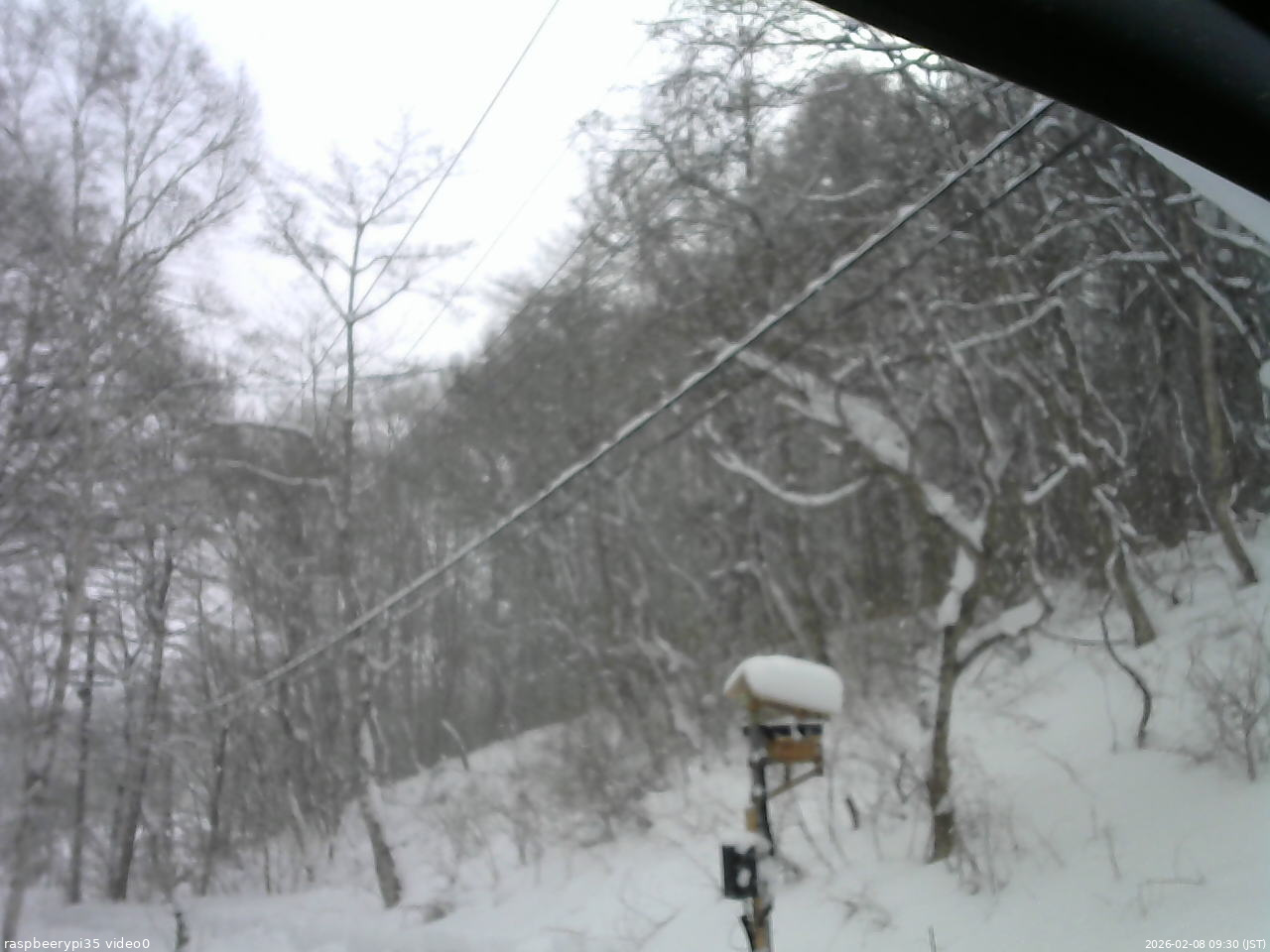 長野県菅平高原 ゆたか山荘 温度計 2026/02/08 09:30