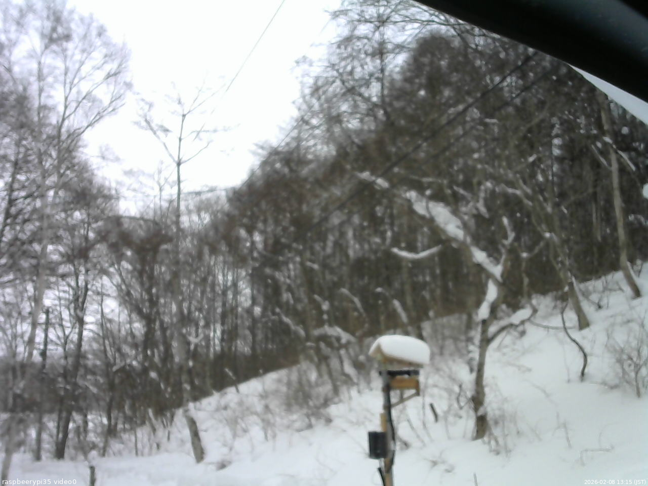 長野県菅平高原 ゆたか山荘 温度計 2026/02/08 13:15