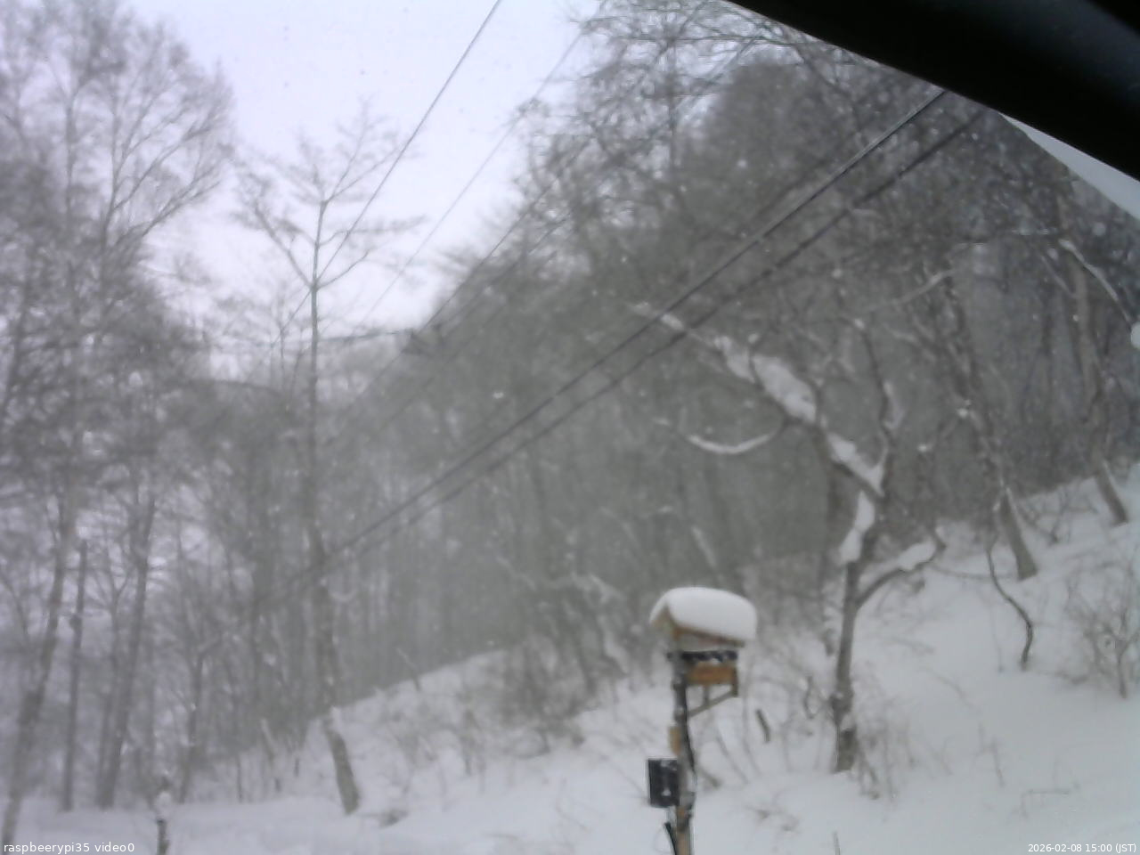 長野県菅平高原 ゆたか山荘 温度計 2026/02/08 15:00