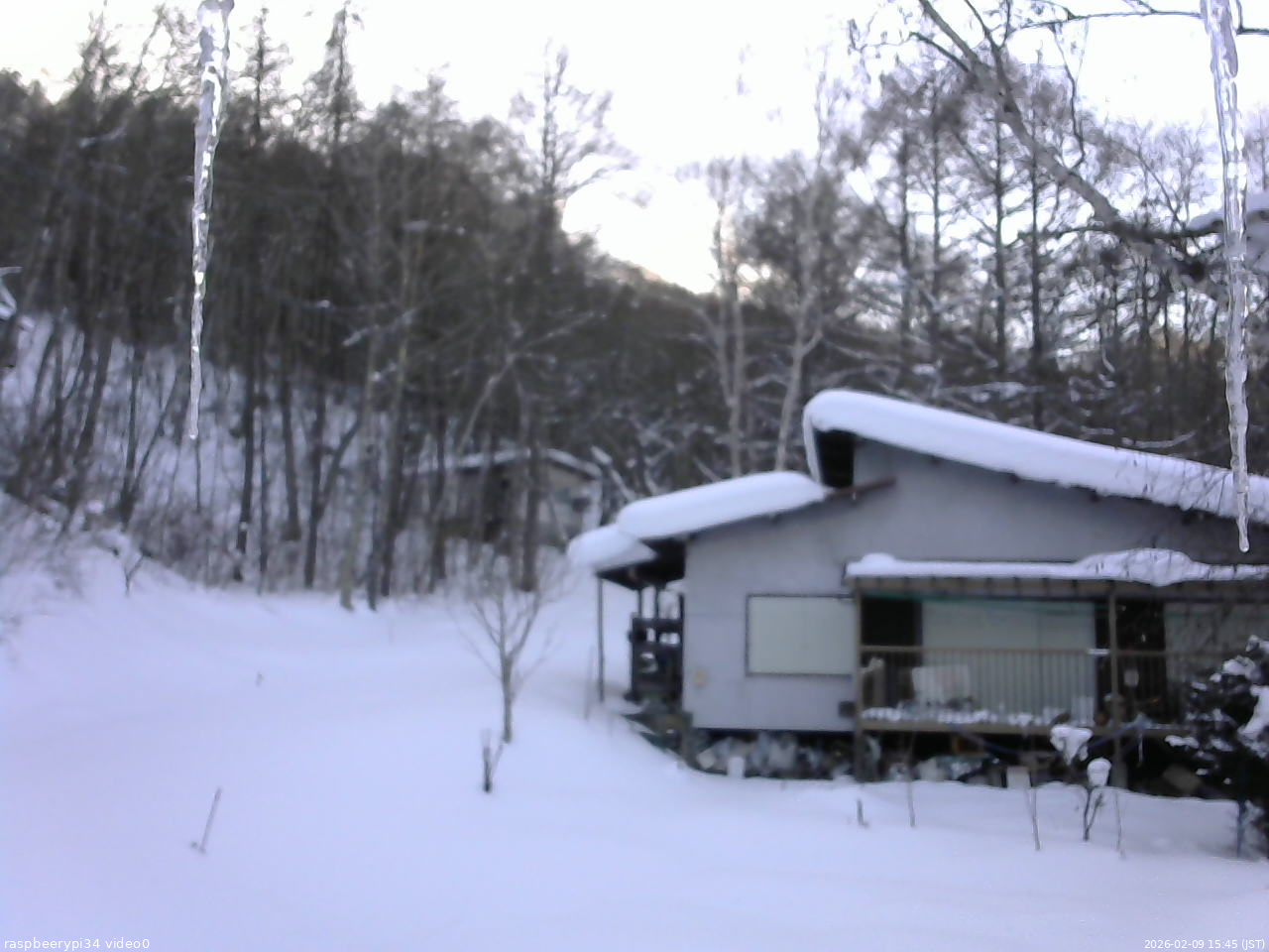 長野県菅平高原 ゆたか山荘 西側(坂上) 2026/02/09 15:45
