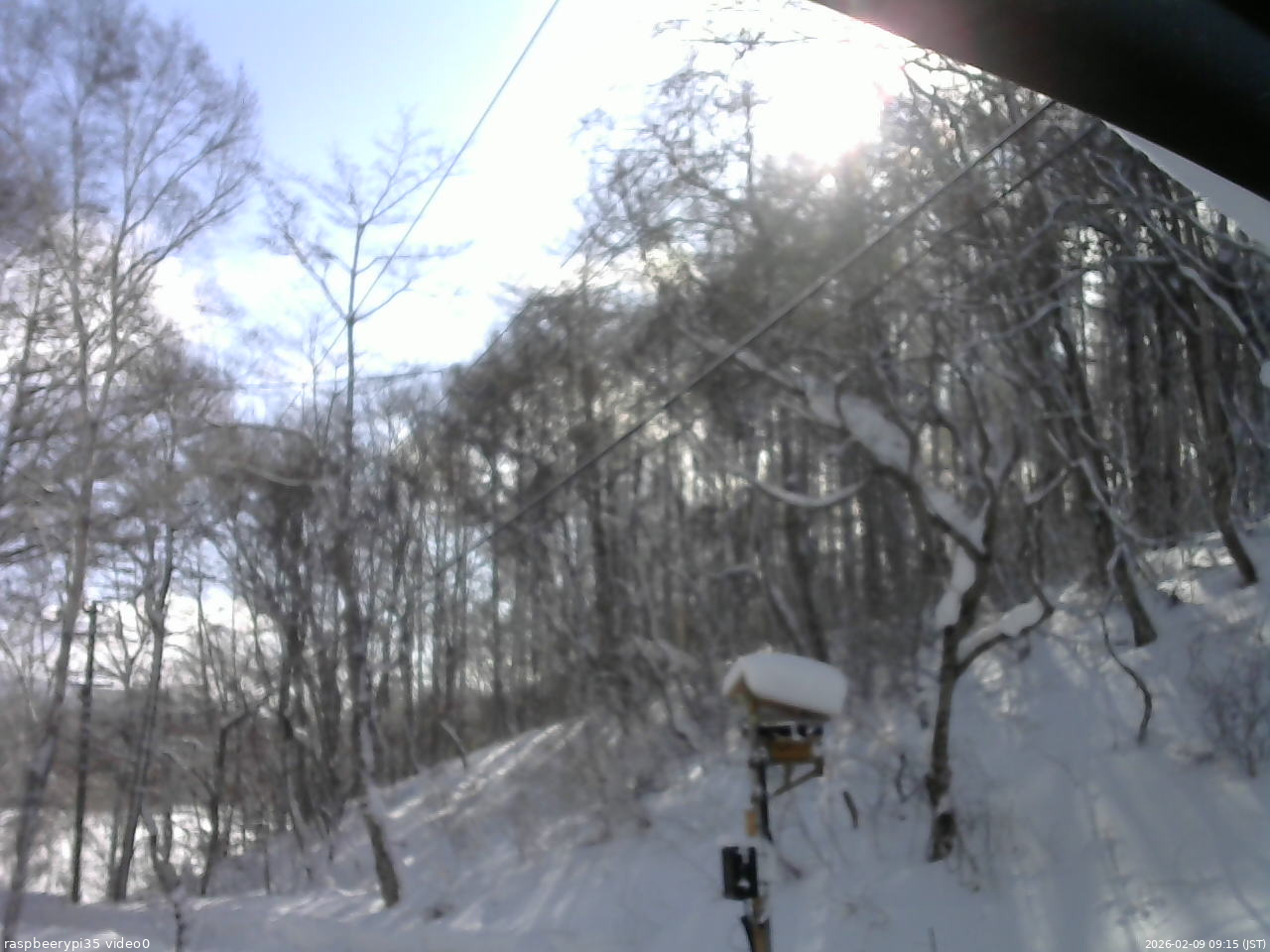 長野県菅平高原 ゆたか山荘 温度計 2026/02/09 09:15