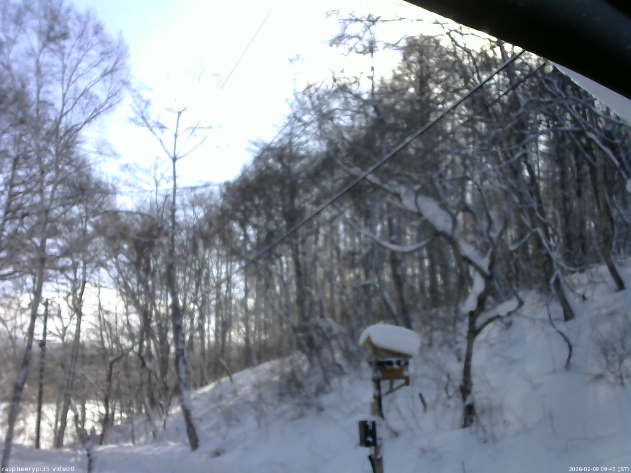 長野県菅平高原 ゆたか山荘 温度計 2026/02/09 09:45