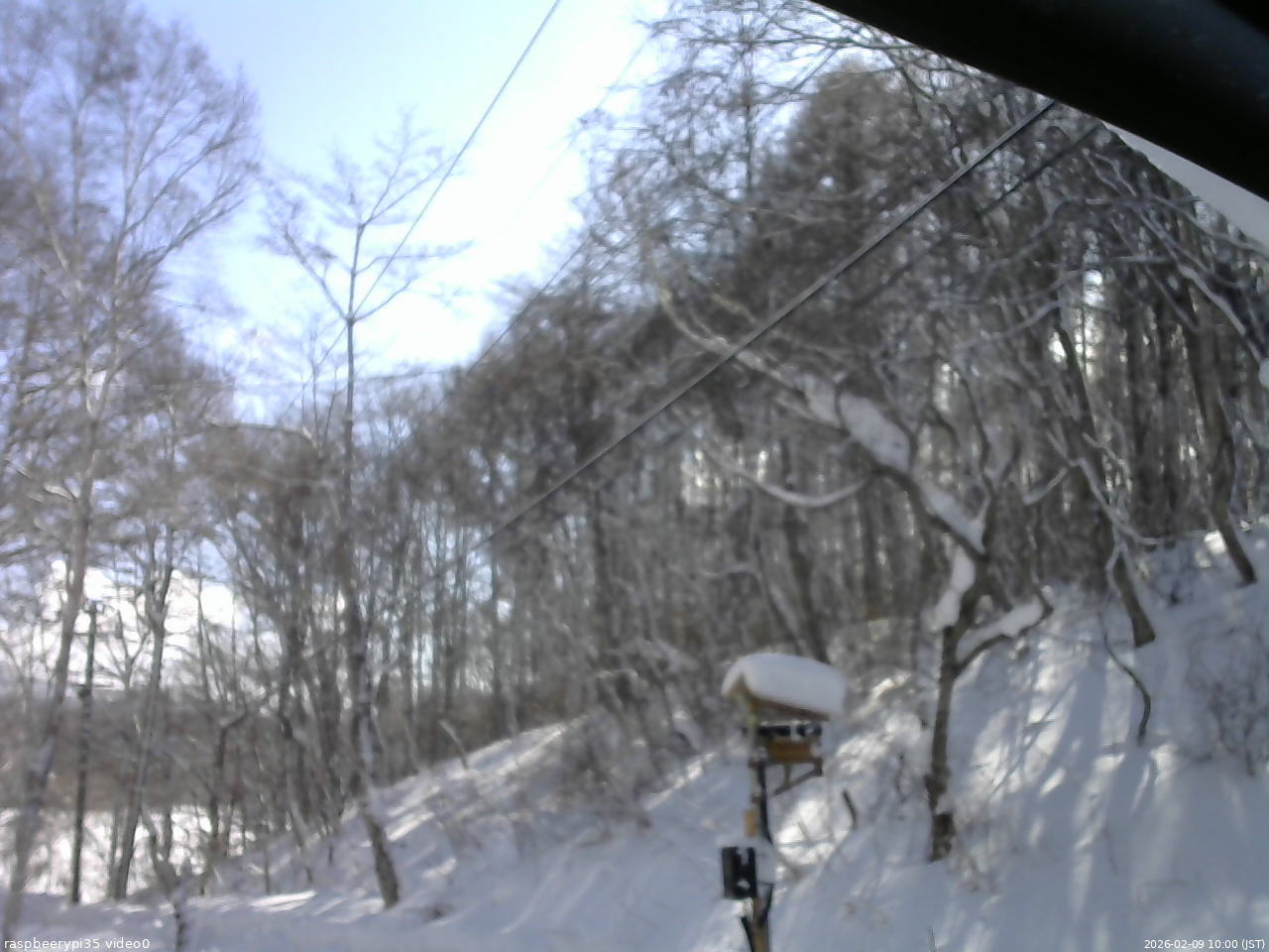 長野県菅平高原 ゆたか山荘 温度計 2026/02/09 10:00