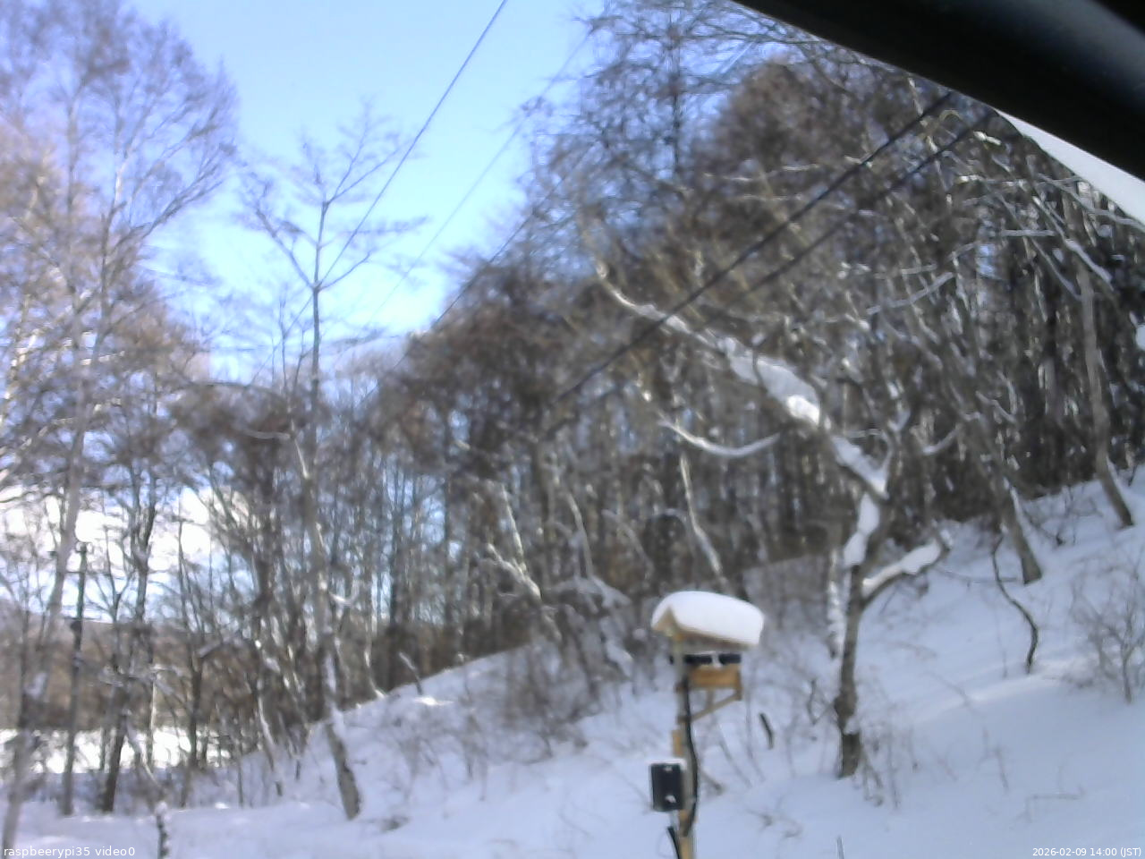 長野県菅平高原 ゆたか山荘 温度計 2026/02/09 14:00