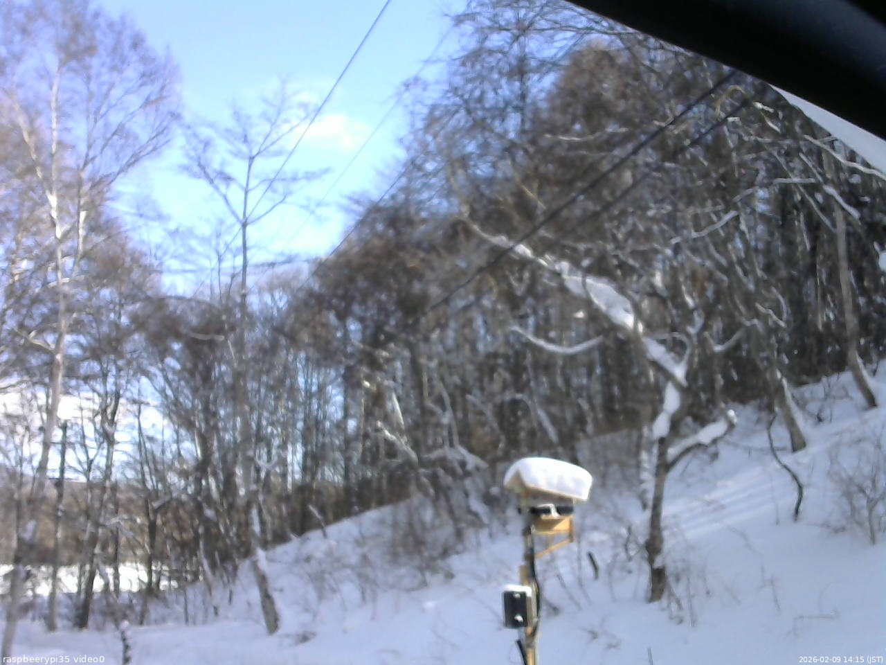 長野県菅平高原 ゆたか山荘 温度計 2026/02/09 14:15