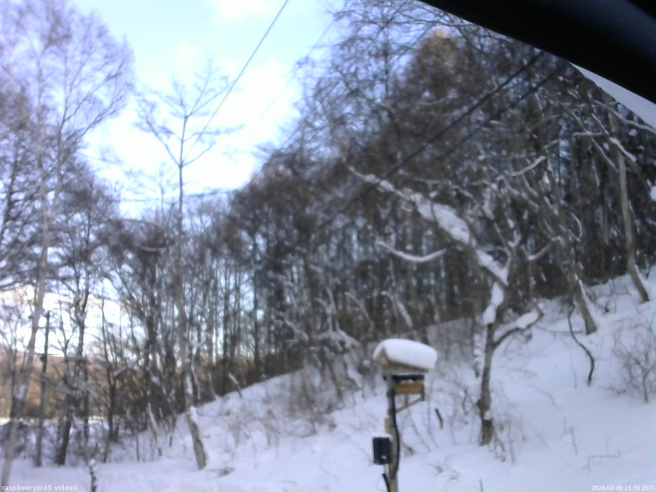 長野県菅平高原 ゆたか山荘 温度計 2026/02/09 15:30