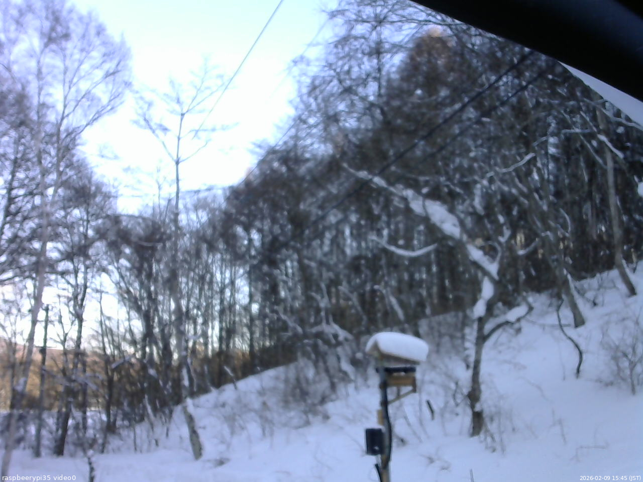 長野県菅平高原 ゆたか山荘 温度計 2026/02/09 15:45
