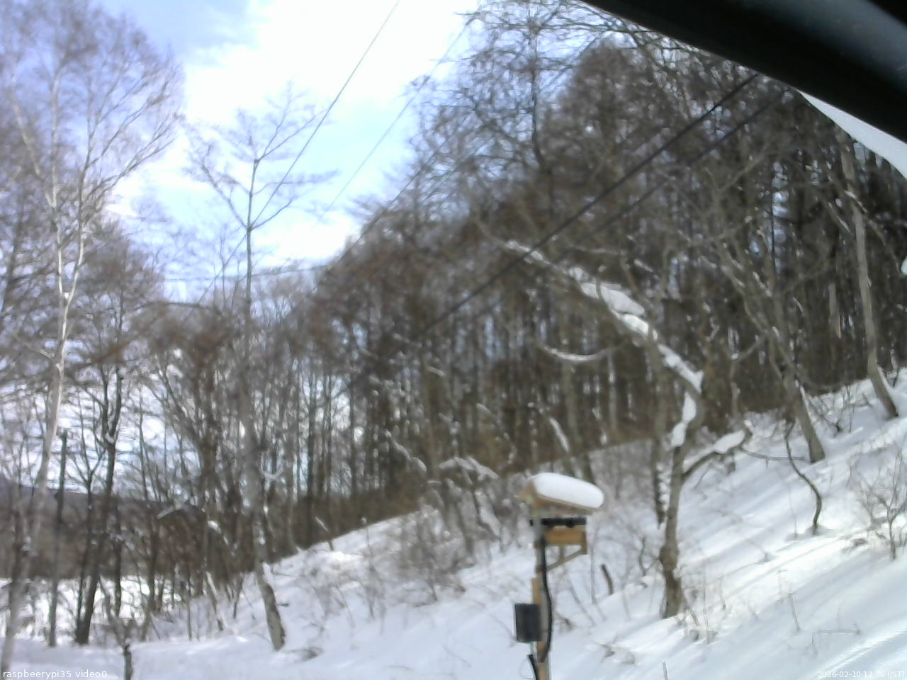 長野県菅平高原 ゆたか山荘 温度計 2026/02/10 12:30