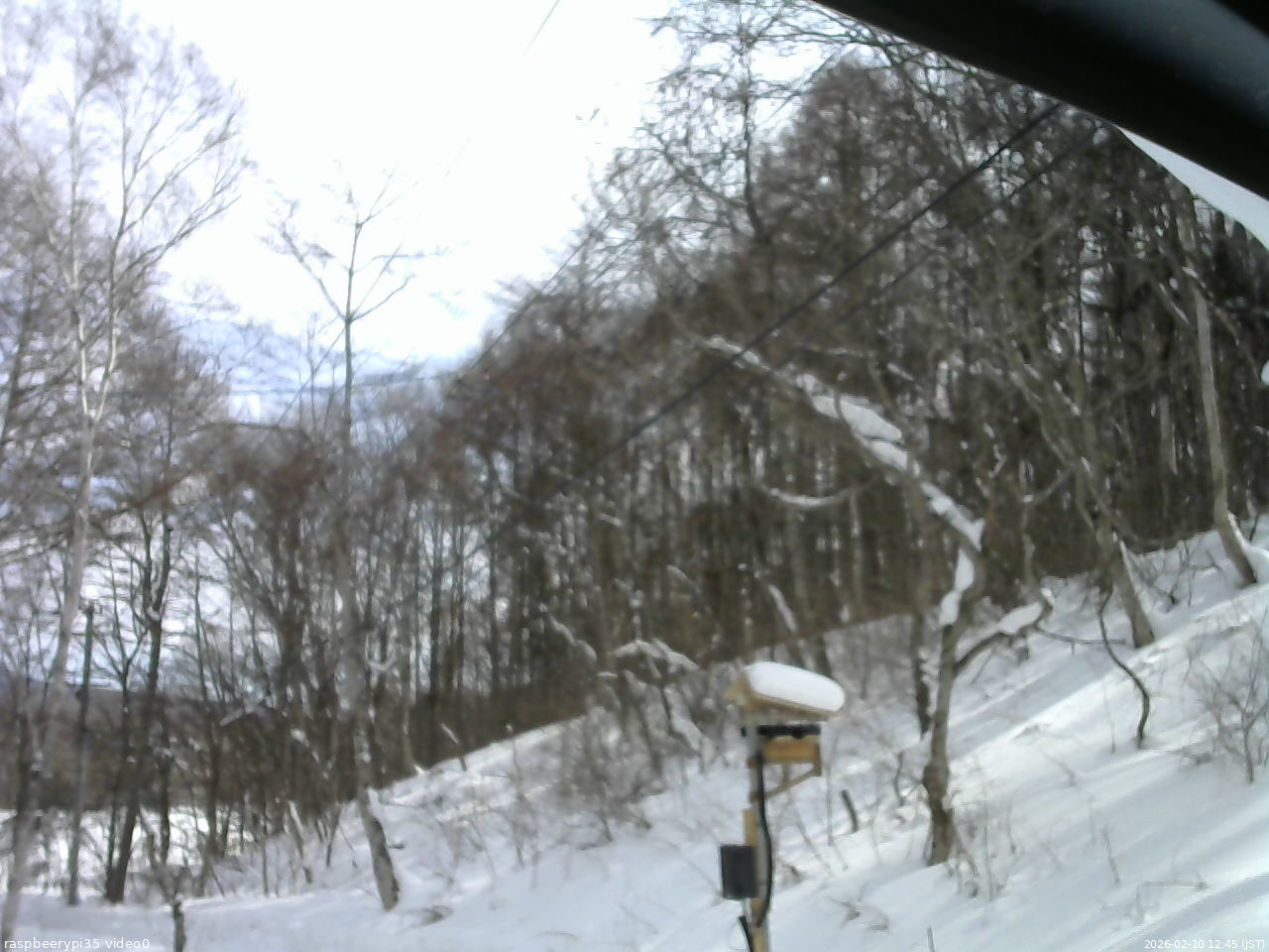 長野県菅平高原 ゆたか山荘 温度計 2026/02/10 12:45