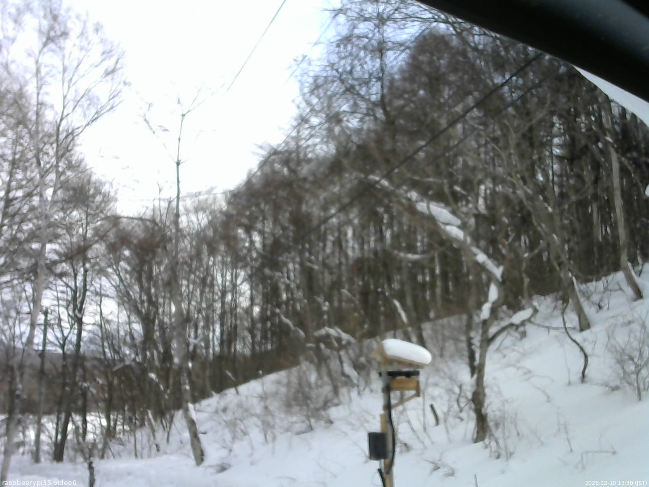 長野県菅平高原 ゆたか山荘 温度計 2026/02/10 13:30
