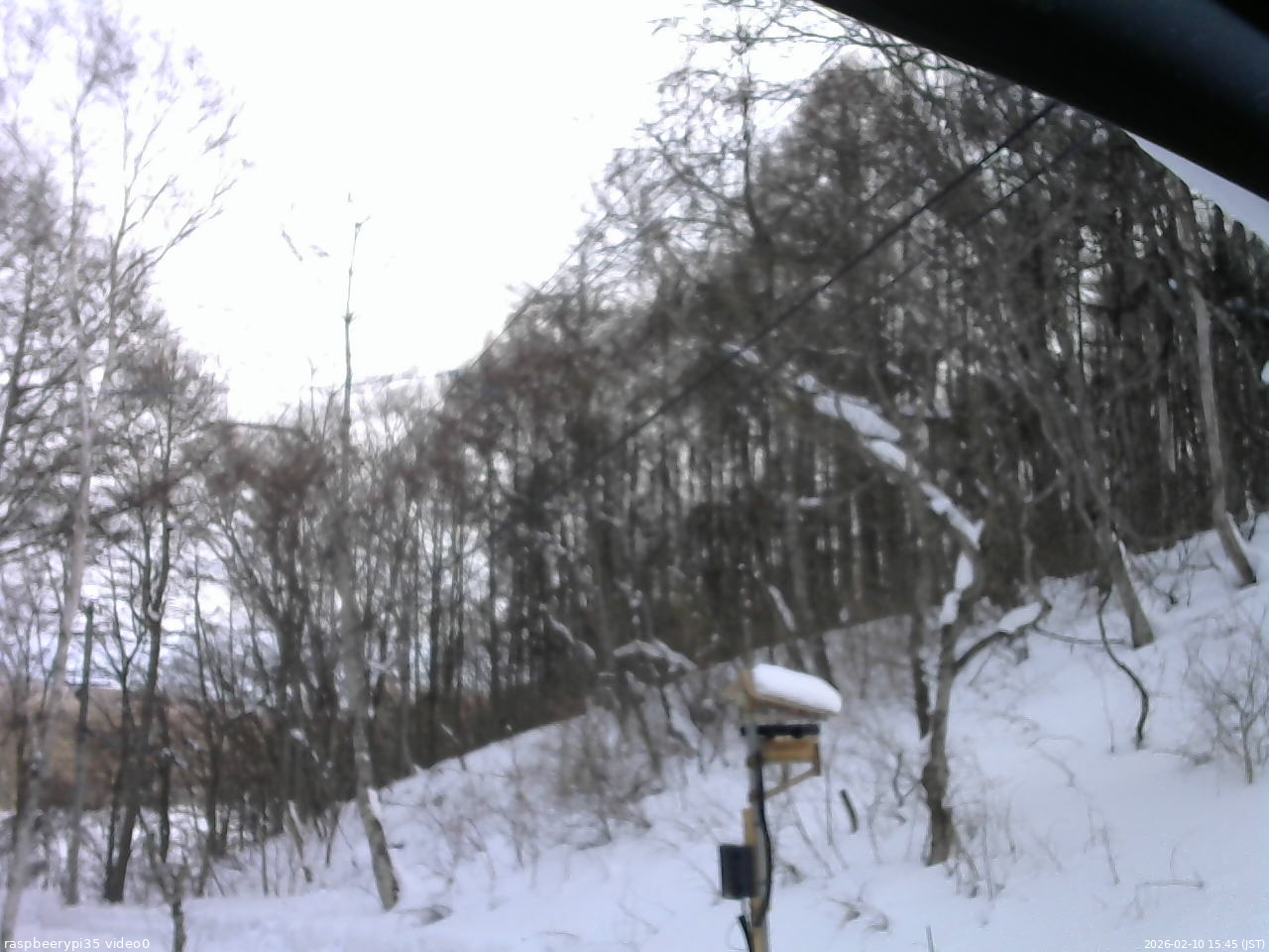 長野県菅平高原 ゆたか山荘 温度計 2026/02/10 15:45