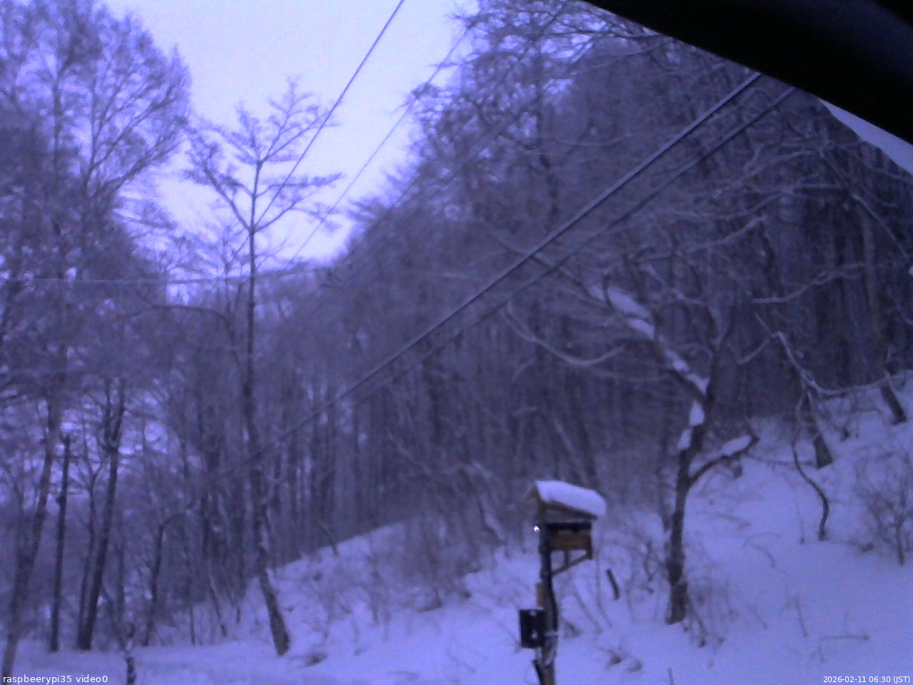 長野県菅平高原 ゆたか山荘 温度計 2026/02/11 06:30
