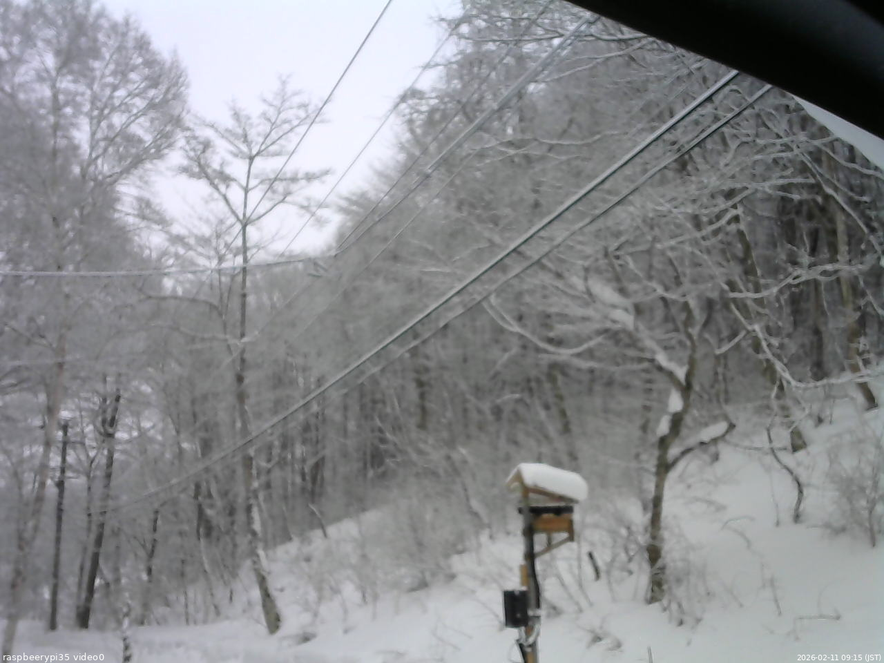 長野県菅平高原 ゆたか山荘 温度計 2026/02/11 09:15