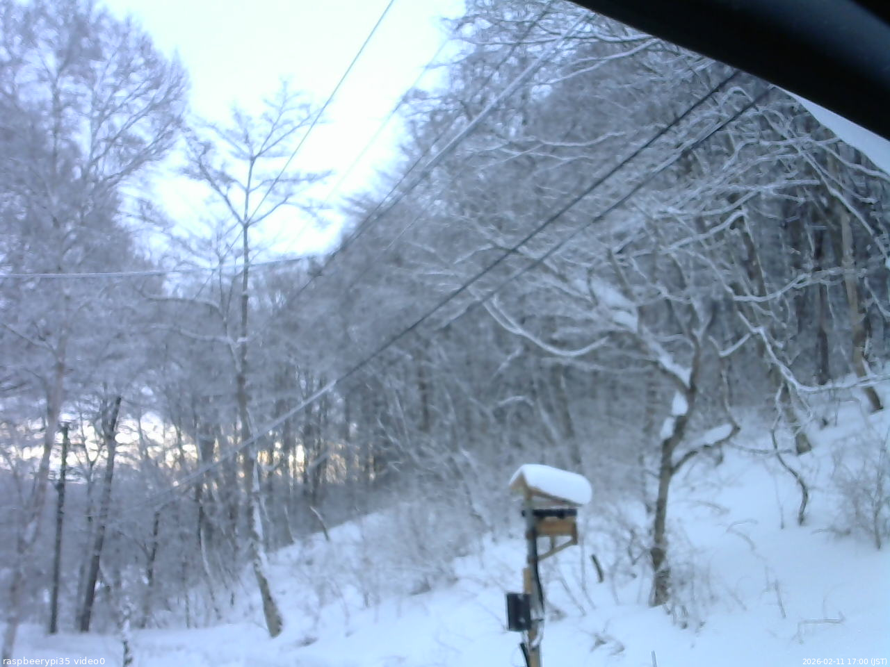 長野県菅平高原 ゆたか山荘 温度計 2026/02/11 17:00