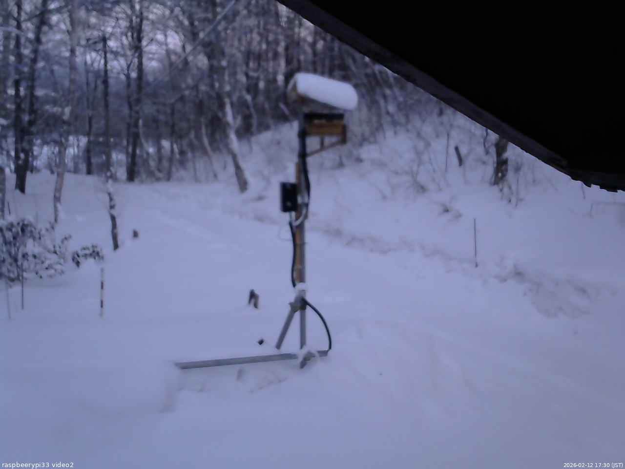 長野県菅平高原 ゆたか山荘 南側 2026/02/12 17:30