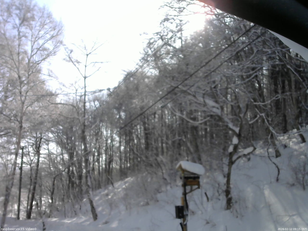 長野県菅平高原 ゆたか山荘 温度計 2026/02/12 09:15