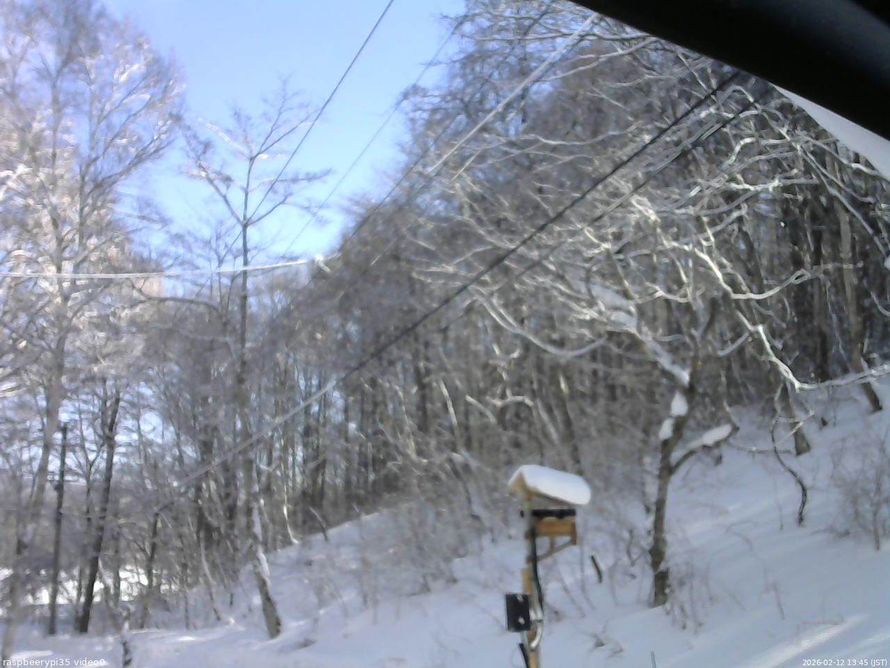 長野県菅平高原 ゆたか山荘 温度計 2026/02/12 13:45