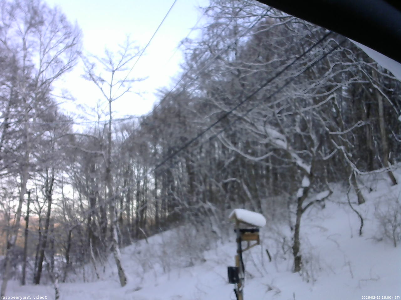 長野県菅平高原 ゆたか山荘 温度計 2026/02/12 16:00