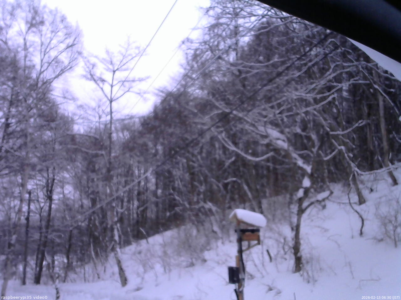 長野県菅平高原 ゆたか山荘 温度計 2026/02/13 06:30