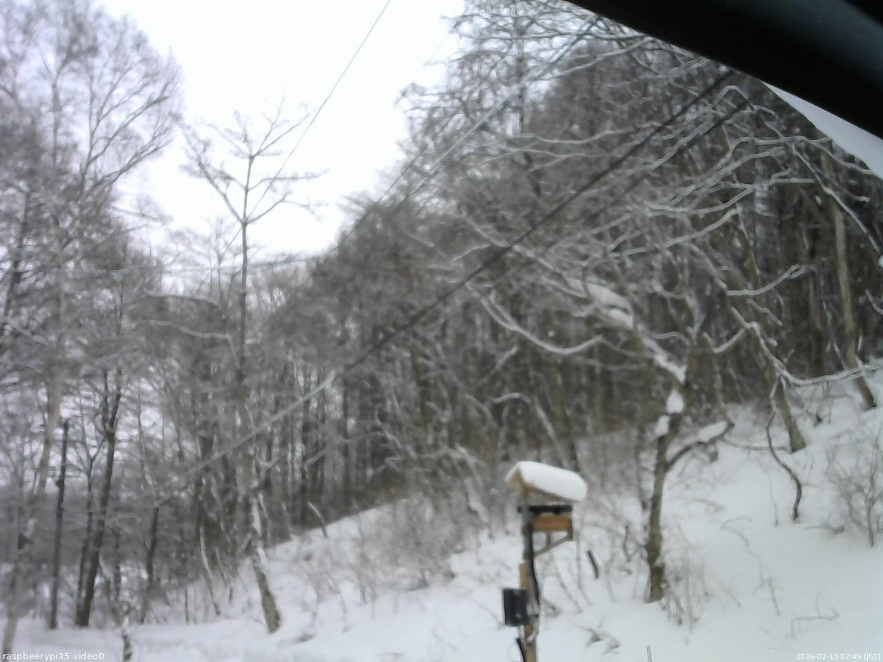 長野県菅平高原 ゆたか山荘 温度計 2026/02/13 07:45