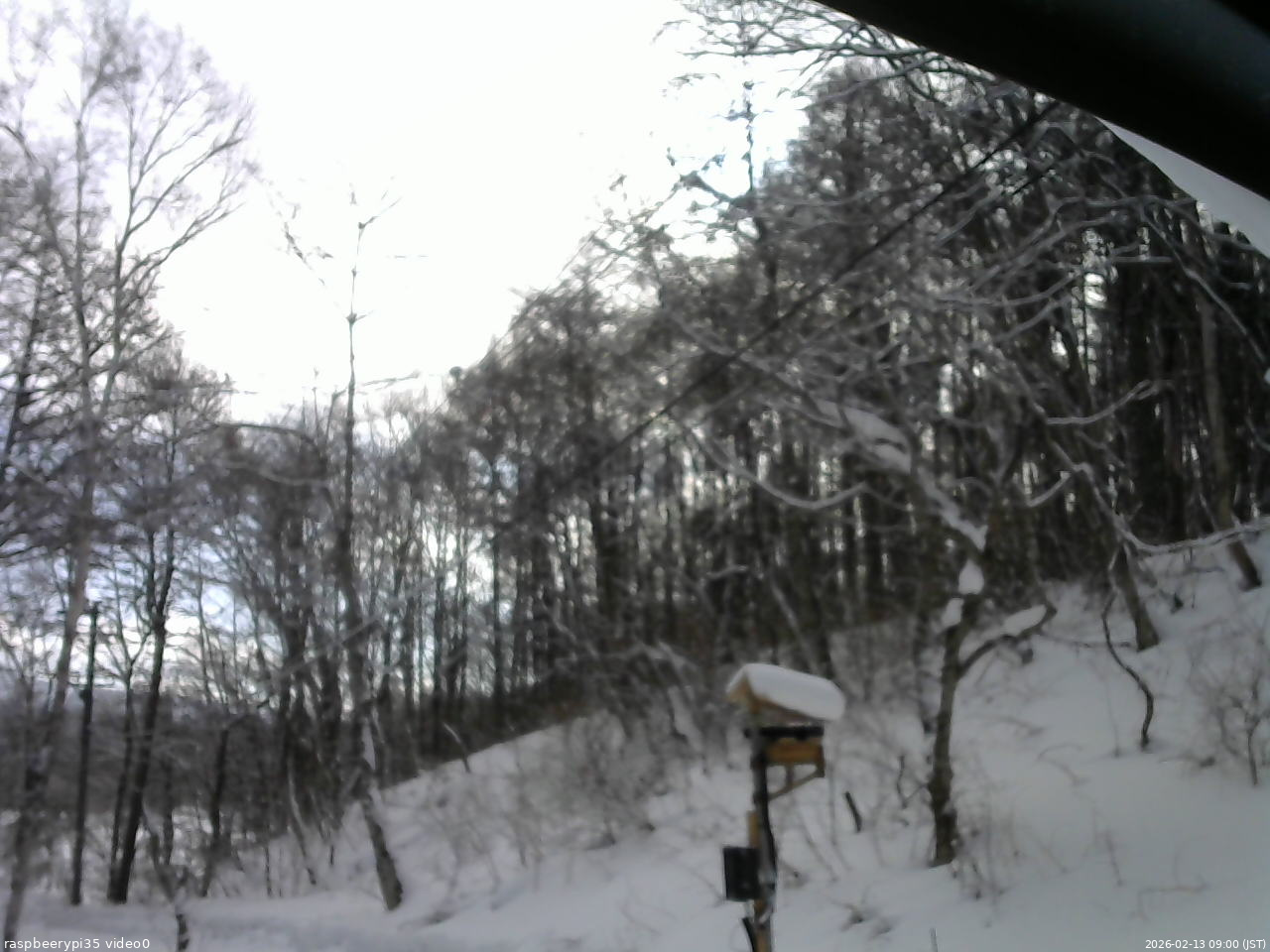 長野県菅平高原 ゆたか山荘 温度計 2026/02/13 09:00