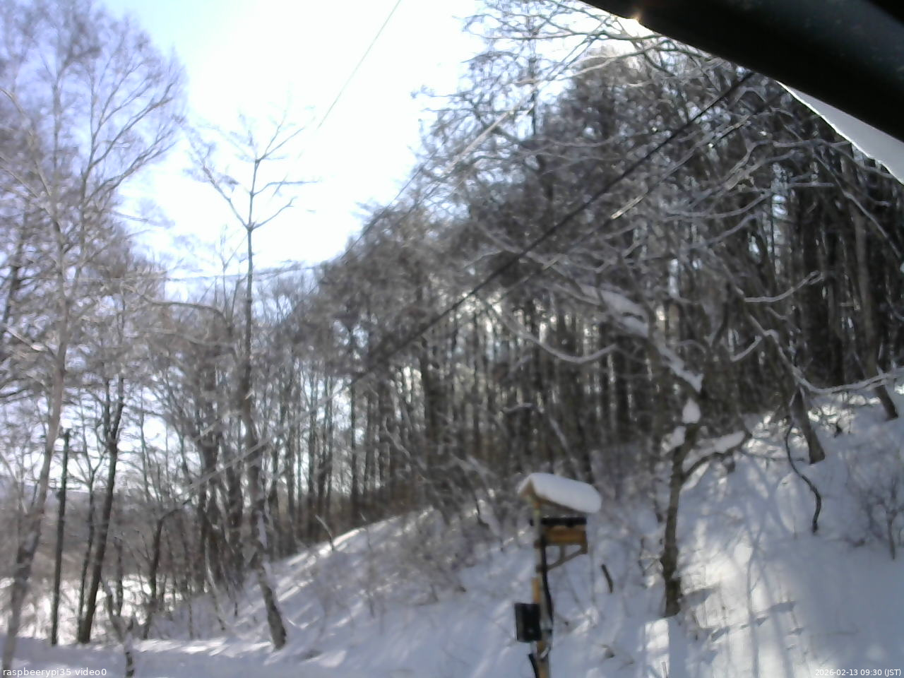 長野県菅平高原 ゆたか山荘 温度計 2026/02/13 09:30