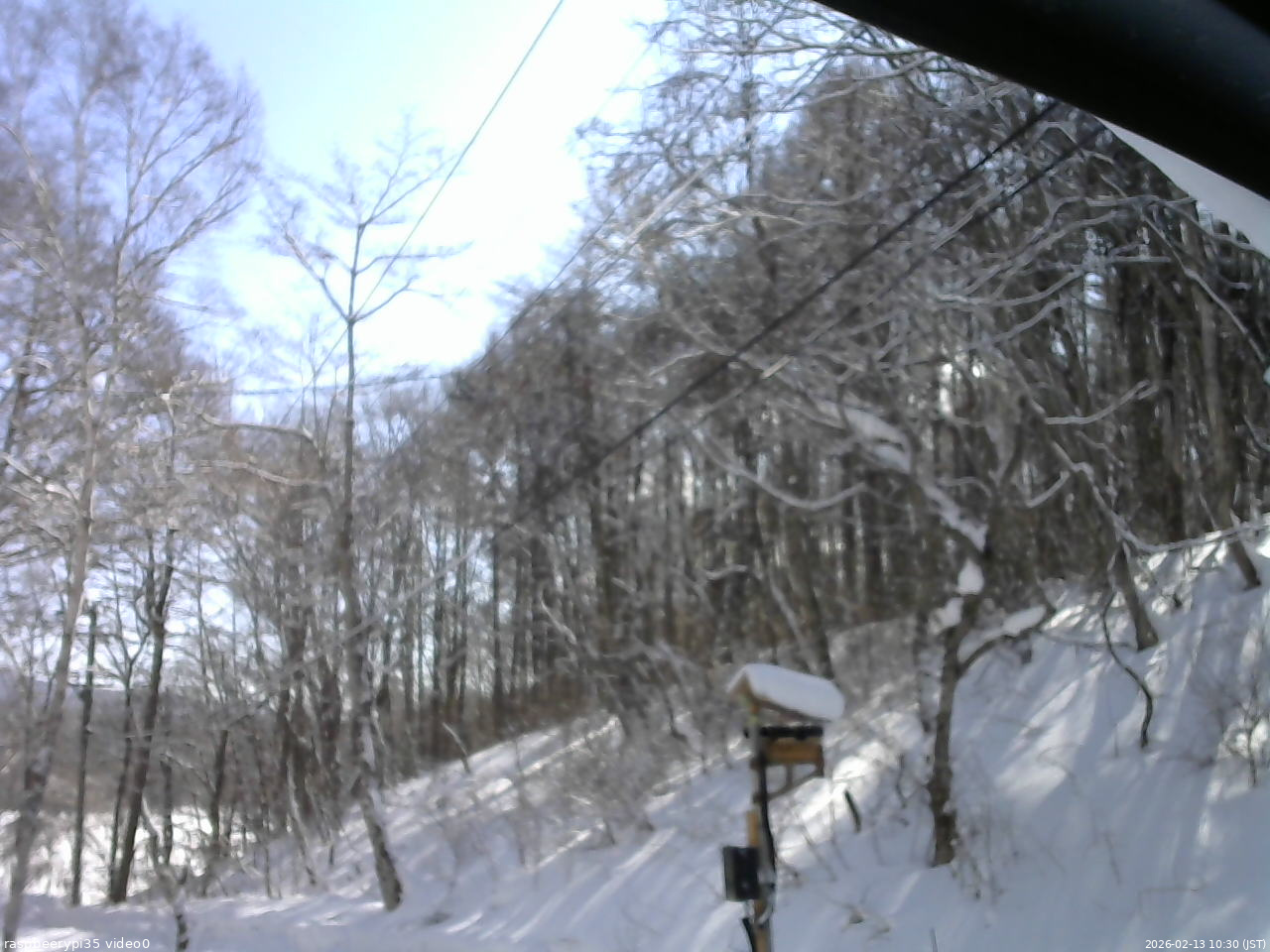 長野県菅平高原 ゆたか山荘 温度計 2026/02/13 10:30