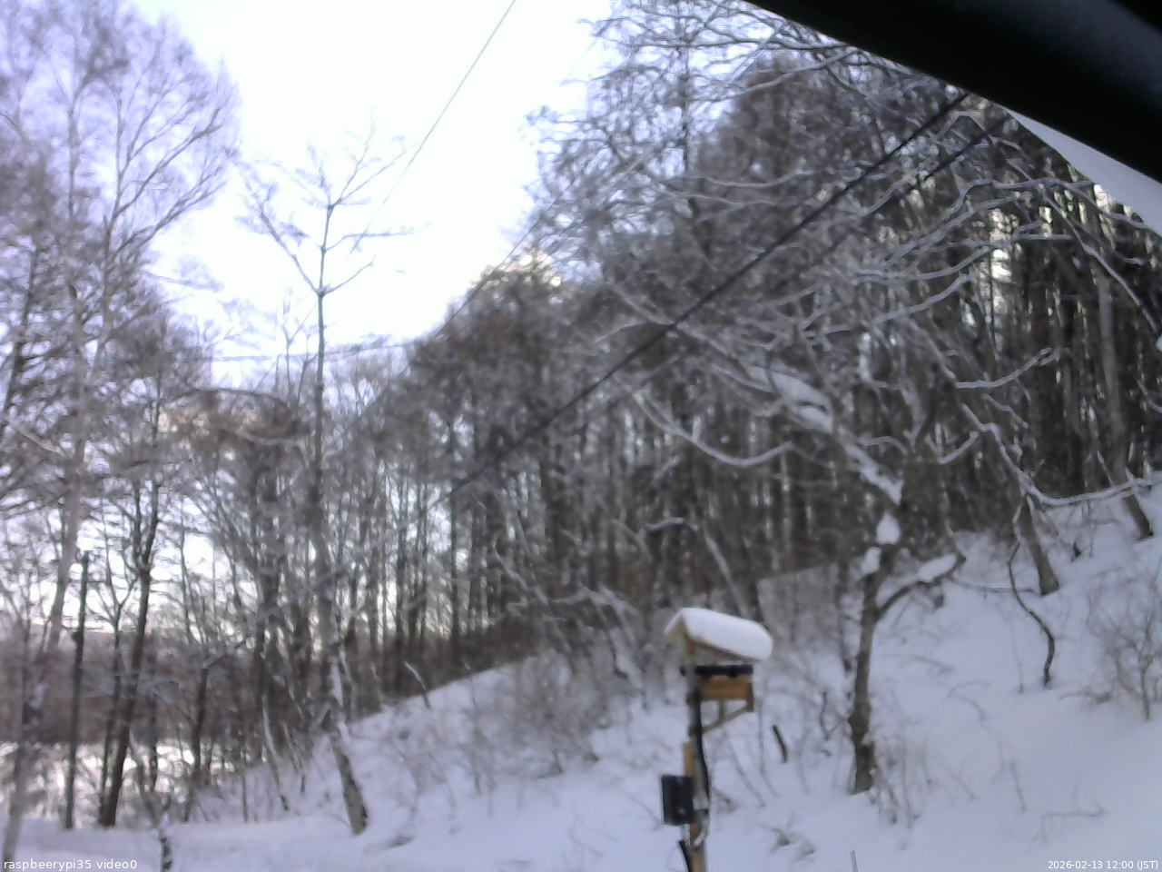 長野県菅平高原 ゆたか山荘 温度計 2026/02/13 12:00