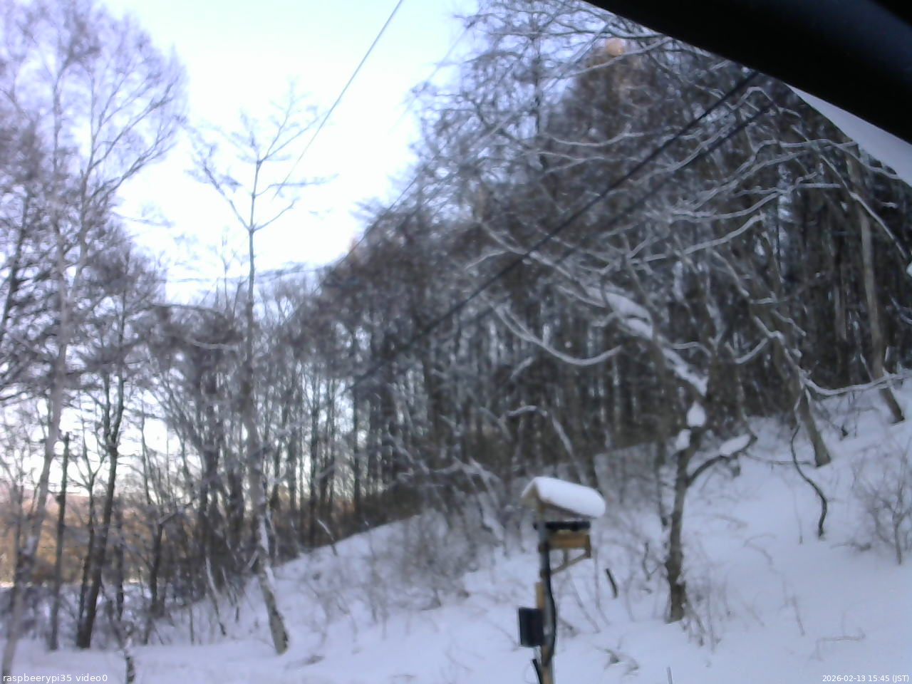 長野県菅平高原 ゆたか山荘 温度計 2026/02/13 15:45