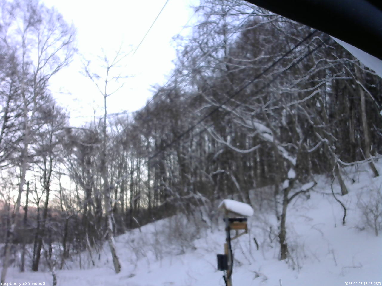長野県菅平高原 ゆたか山荘 温度計 2026/02/13 16:45