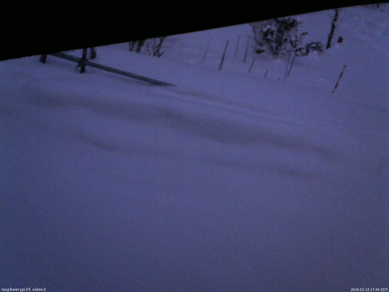 長野県菅平高原 ゆたか山荘 駐車場 2026/02/13 17:45