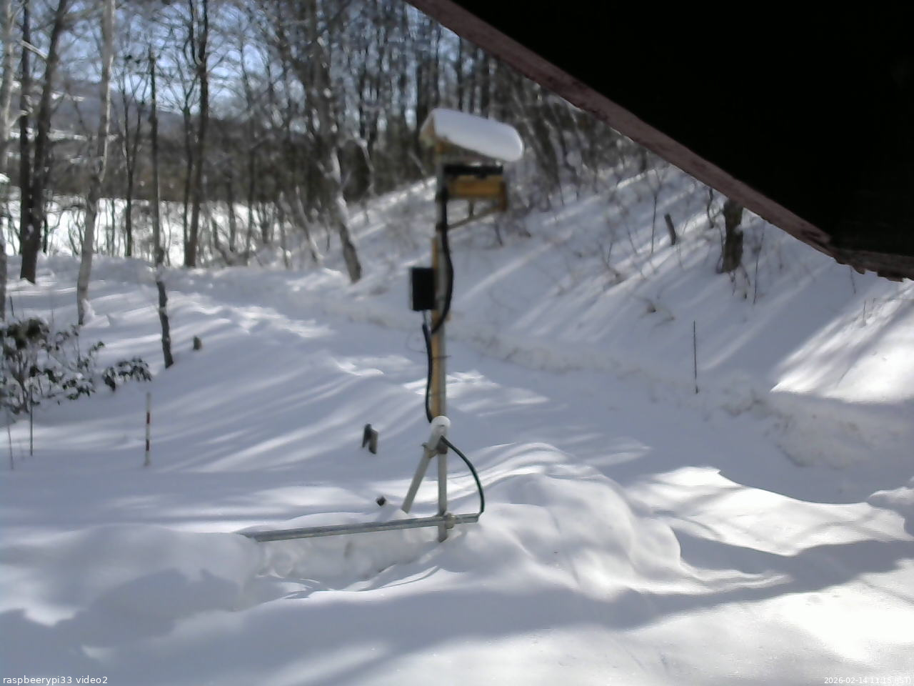 長野県菅平高原 ゆたか山荘 南側 2026/02/14 11:15