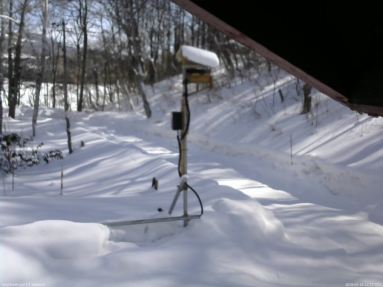 長野県菅平高原 ゆたか山荘 南側 2026/02/14 12:15