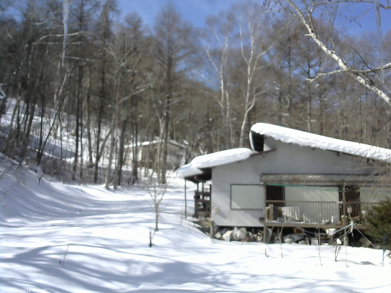 長野県菅平高原 ゆたか山荘 西側(坂上) 2026/02/14 11:15
