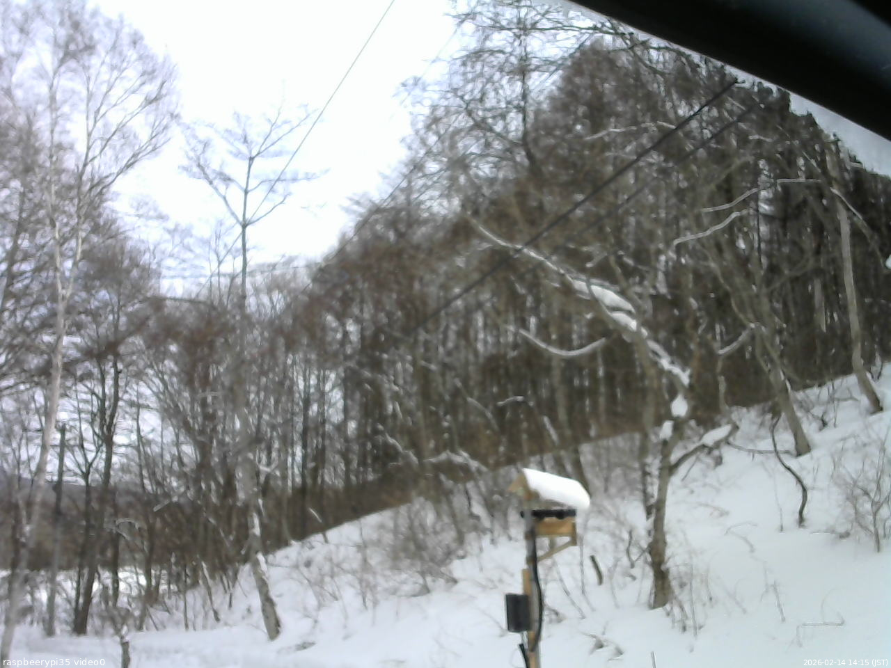 長野県菅平高原 ゆたか山荘 温度計 2026/02/14 14:15