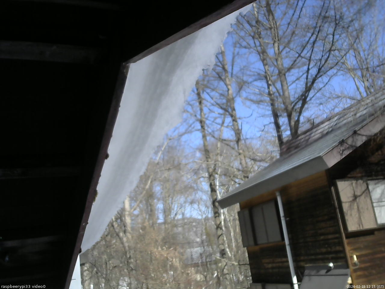 長野県菅平高原 ゆたか山荘 北側 2026/02/15 12:15