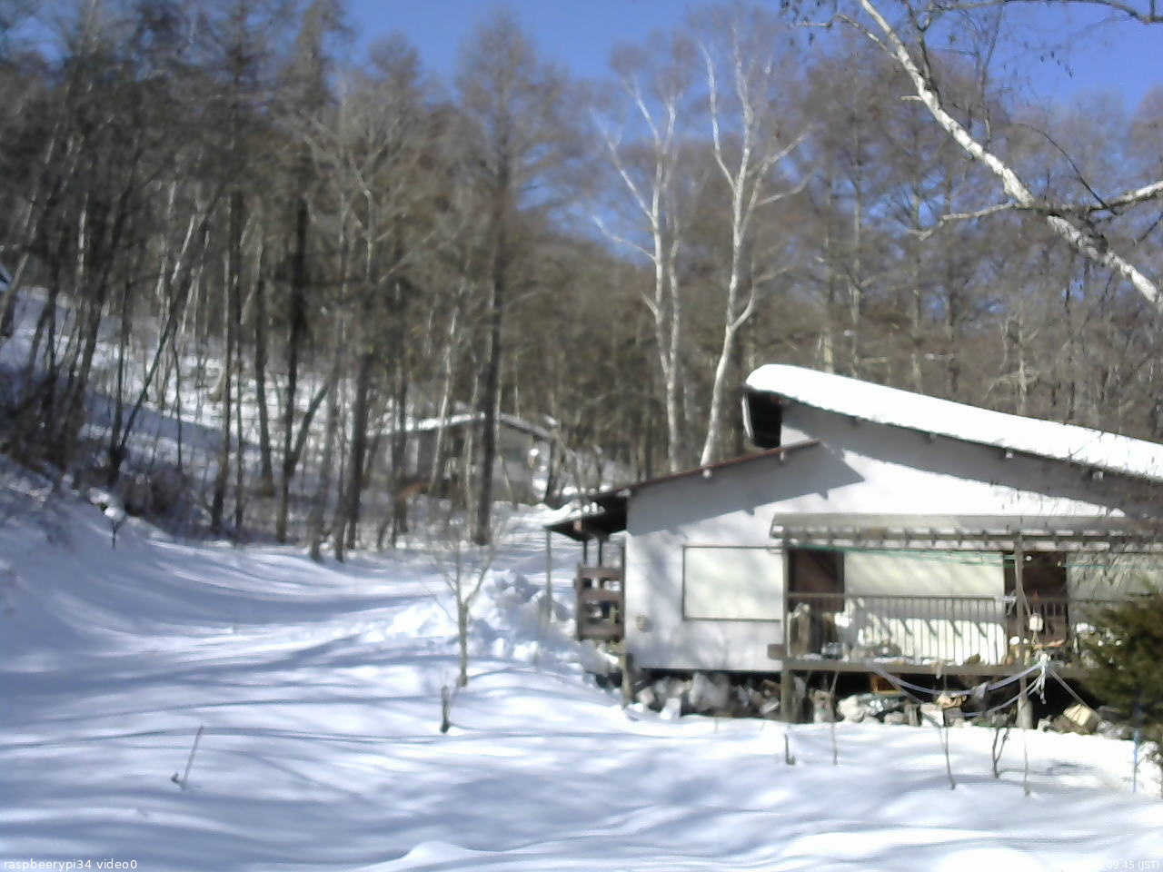 長野県菅平高原 ゆたか山荘 西側(坂上) 2026/02/15 09:45