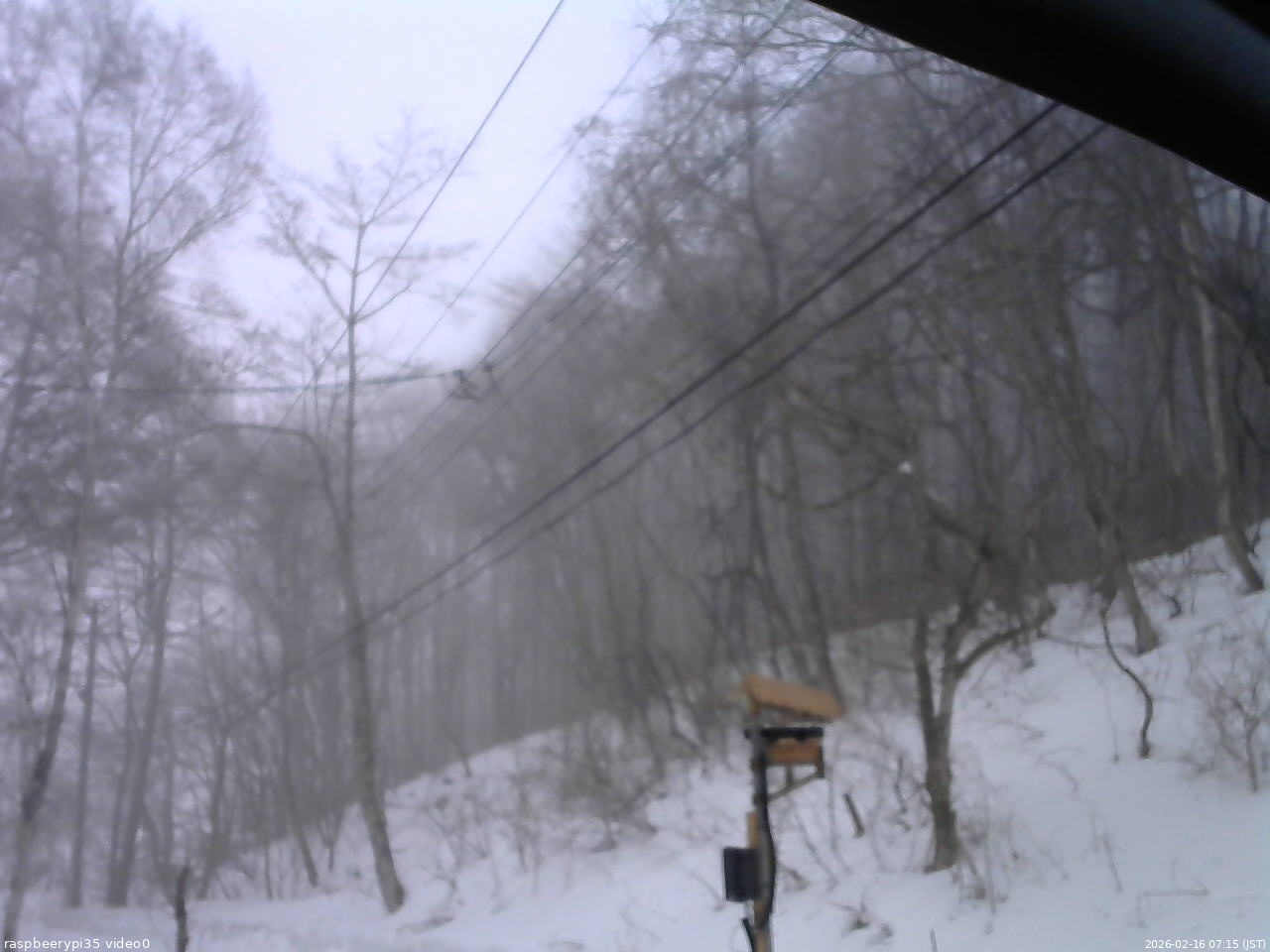 長野県菅平高原 ゆたか山荘 温度計 2026/02/16 07:15
