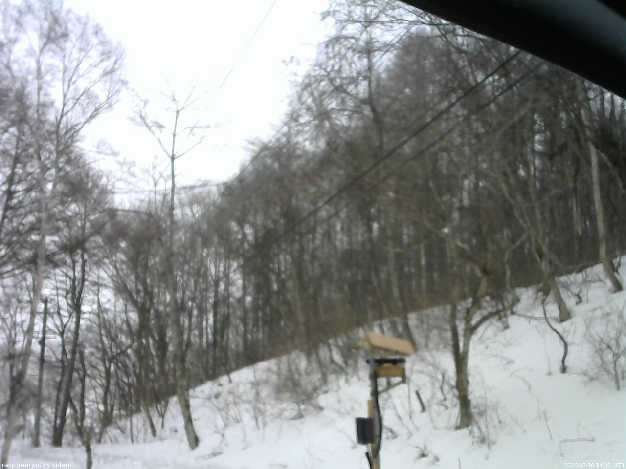 長野県菅平高原 ゆたか山荘 温度計 2026/02/16 14:30