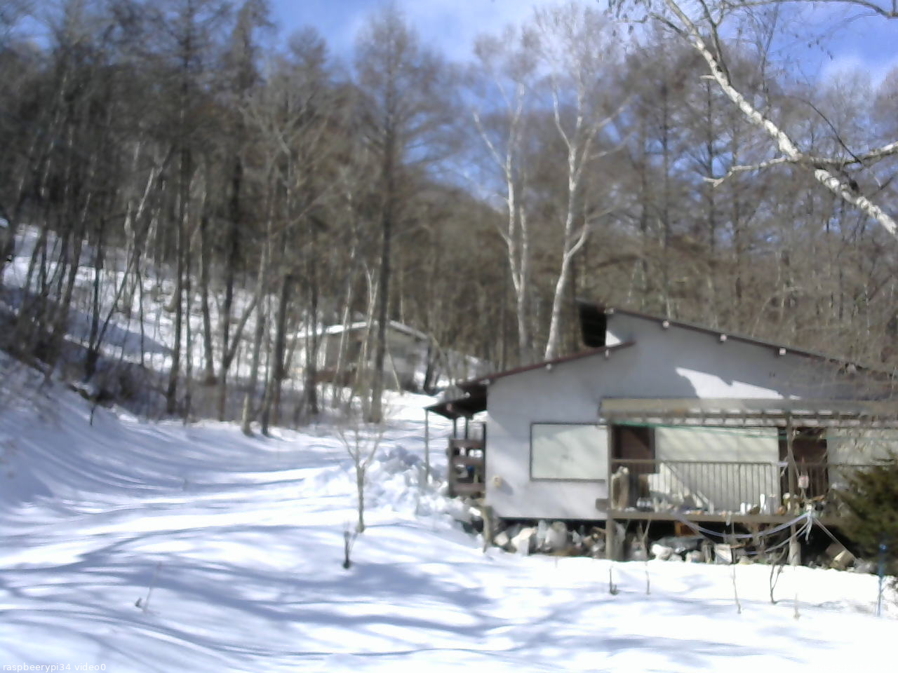 長野県菅平高原 ゆたか山荘 西側(坂上) 2026/02/17 10:45