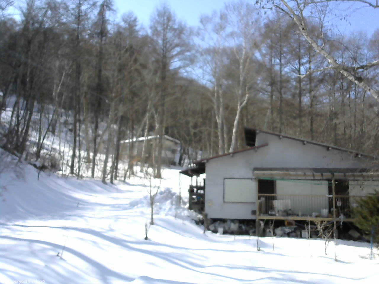 長野県菅平高原 ゆたか山荘 西側(坂上) 2026/02/17 13:15