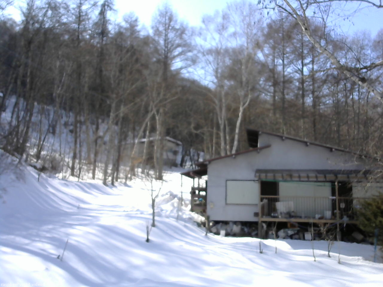 長野県菅平高原 ゆたか山荘 西側(坂上) 2026/02/17 14:00